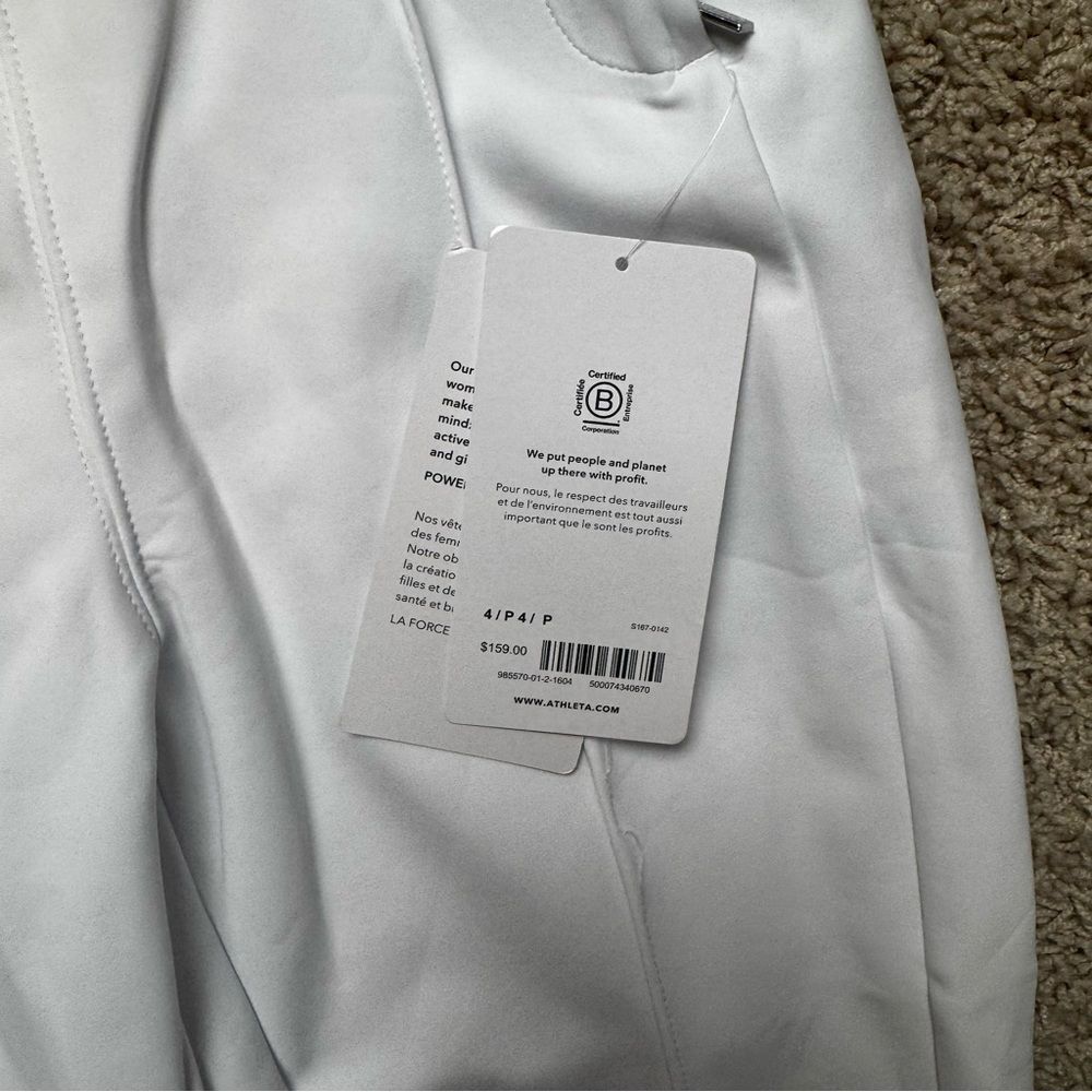 Athleta Glacier Snow Skinny Pants NWT Womens Size 4 Petite White - Picture 4 of 11
